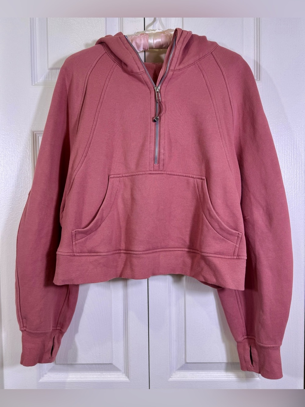 Lululemon Scuba Oversized Half-Zip Hoodie Pink Mist M/L